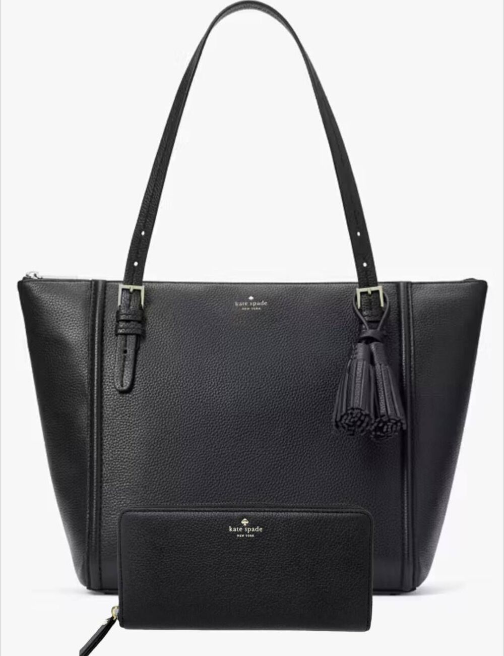 KATE SPADE Orchard Street Maya Pebbled Leather Tote And Wallet Set
